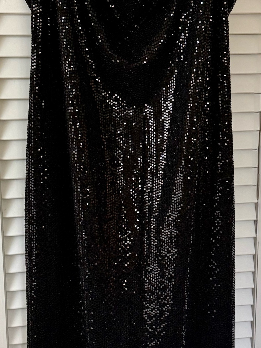 bebe Black Sequin Maxi Skirt